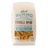 Rummo fusilli frente del paquete mostrando presentación y características