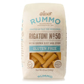 Rummo paquete frontal mostrando diseño y peso, transmite confianza italiana