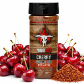 RunninWild frente del envase Cherry Rub mostrando etiqueta y beneficio gourmet