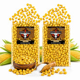 RunninWild empaque frontal mostrando Korn Nutz y peso total, ideal para picar