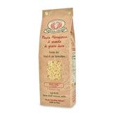 Rustichella d'Abruzzo paquete frontal mostrando 500 g y formato estrellitas útil para despensa