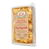 Rustichella d'Abruzzo paquete frontal de pappardelle mostrando presentación y calidad