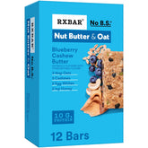 RXBAR caja frontal Blueberry Cashew Butter mostrando sabor y cantidad