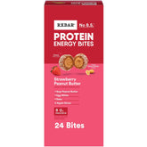 RXBAR caja frontal fresa mantequilla muestra portabilidad y sabor