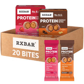 RXBAR frente de caja mostrando variedad y conveniencia