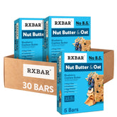 RXBAR empaque frontal Blueberry Cashew Butter mostrando conveniencia