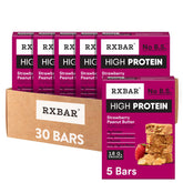 RXBAR empaque frontal de paquete de 30 barras mostrando conveniencia