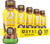 RYSE batido Fudgsicle vista frontal, envase apetecible y proteína lista