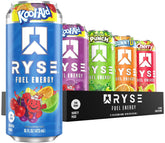 RYSE Up Supplements lata frente mostrando diseño y beneficio energía limpia