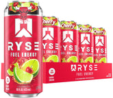 RYSE Up Supplements lata frontal Chicago Bulls Cherry Limeade con diseño reconocible y energía limpia