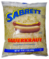 Sabrett frasco frente con etiqueta visible y formato pack de 16 oz