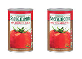 Sacramento lata frente mostrando la etiqueta y volumen, conveniencia y sabor