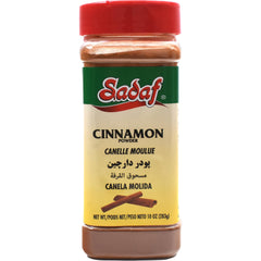 Sadaf canela Cassia frente del envase con dosificador, práctico y aromático