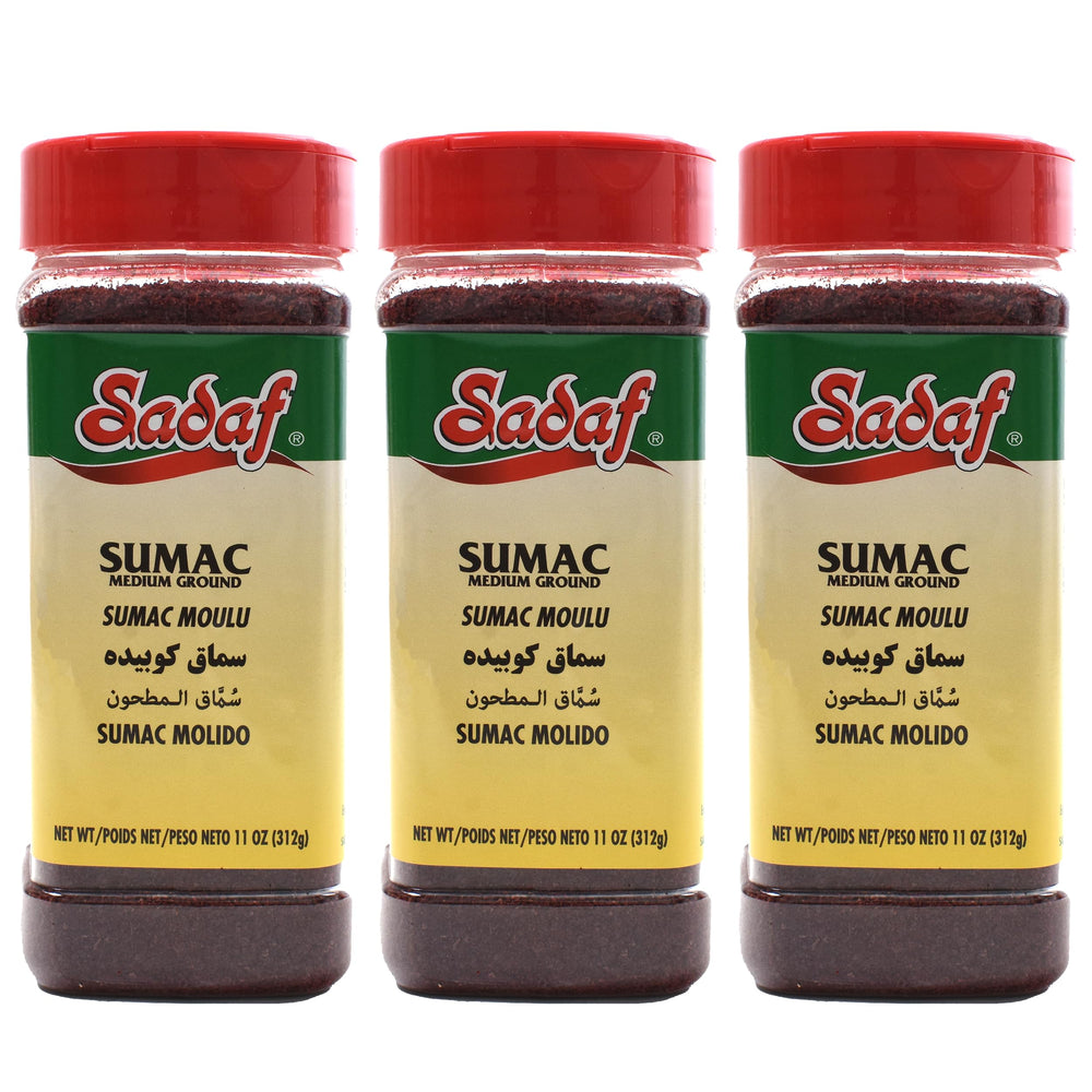 Sadaf sumac frente del frasco mostrando el envase y uso práctico