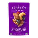 Sahale Snacks paquete frontal con diseño y fácil acceso, ideal para llevar