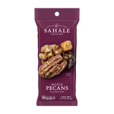 Sahale Snacks empaque frontal del mix maple pecans mostrando diseño y tamaño práctico