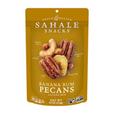 Sahale Snacks frente del empaque mostrando bolsitas resellables y diseño atractivo
