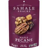 Sahale Snacks frente del empaque mostrando el paquete de 4 oz y el sello gluten free