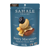 Sahale Snacks paquete frontal mostrando mezcla gourmet y sello sin gluten