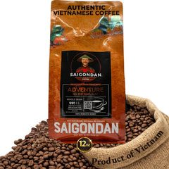 Saigondan paquete frontal en grano, presentando frescura y calidad