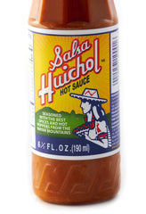 Salsa Huichol textura en primer plano mostrando consistencia fluida y color natural