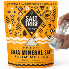 Salt Tribe paquete frontal mostrando 15 oz y aspecto natural