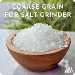 Salt Tribe gránulos gruesos en detalle, textura y humedad beneficiosa