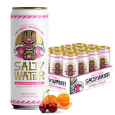 SaltyWater lata frontal Fruit Punch mostrando diseño y facilidad de transporte
