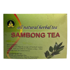 Generic sambong taza en uso con bolsita, preparación fácil y práctica