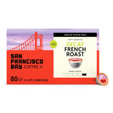 San Francisco Bay empaque frontal mostrando 80 cápsulas y beneficio conveniencia