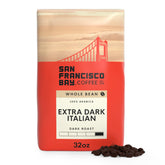 San Francisco Bay frente de la bolsa de 2 lb mostrando marca y diseño, conveniente almacenamiento