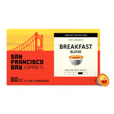 SAN FRANCISCO BAY frente del empaque mostrando 80 cápsulas y beneficio conveniencia