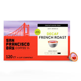 SAN FRANCISCO BAY frontal del paquete 120 cápsulas mostrando marca y beneficio compostable