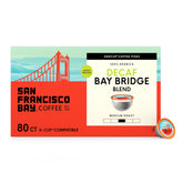 San Francisco Bay empaque frontal mostrando cápsulas compostables y beneficios