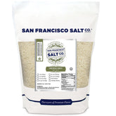 San Francisco Salt Company bolsa 2 lb de Sel Gris en primer plano, práctico para sazonar