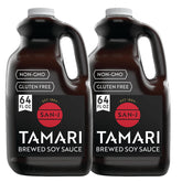 San-J frente del embalaje 64 oz pack mostrando producto y cantidad
