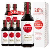 San-J botella frontal Tamari 10 oz con sabor intenso