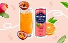San Pellegrino etiqueta Pomegranate detallada con color vibrante y sabor auténtico