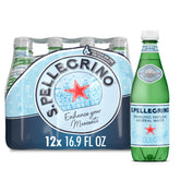 San Pellegrino pack 12 frente mostrando botellas prácticas y lista para servir
