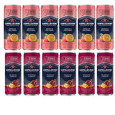 San Pellegrino pack frontal mostrando 6 Pomegranate y 6 Prickly Pear, ideal para reuniones