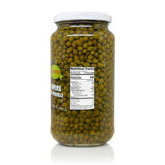 Sanniti detalle de alcaparras Non Pareil con textura firme para recetas
