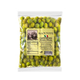 Sanniti bolsa frontal mostrando aceitunas Castelvetrano y conveniencia