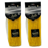 Sanniti paquete frontal muestra pasta linguine sin gluten y apariencia atractiva