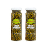 Sanniti frasco frontal mostrando pimienta verde lista para cocinar