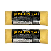 Sanniti polenta empaque frontal mostrando pack de 2 y facilidad de uso