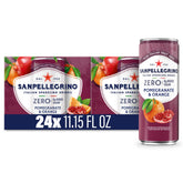 Sanpellegrino frente del paquete mostrando 24 latas y conveniencia