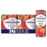 Sanpellegrino pack frontal de 24 latas mostrando conveniencia y frescura