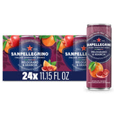 Sanpellegrino pack frontal mostrando latas y diseño atractivo