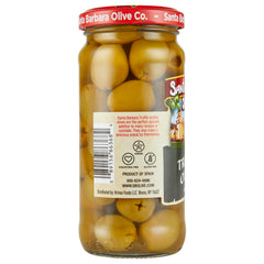 SANTA BARBARA OLIVE CO aceitunas servidas en tabla para impresionar invitados