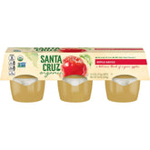 Santa Cruz ORGANIC vaso frontal mostrando envase práctico y sabor natural